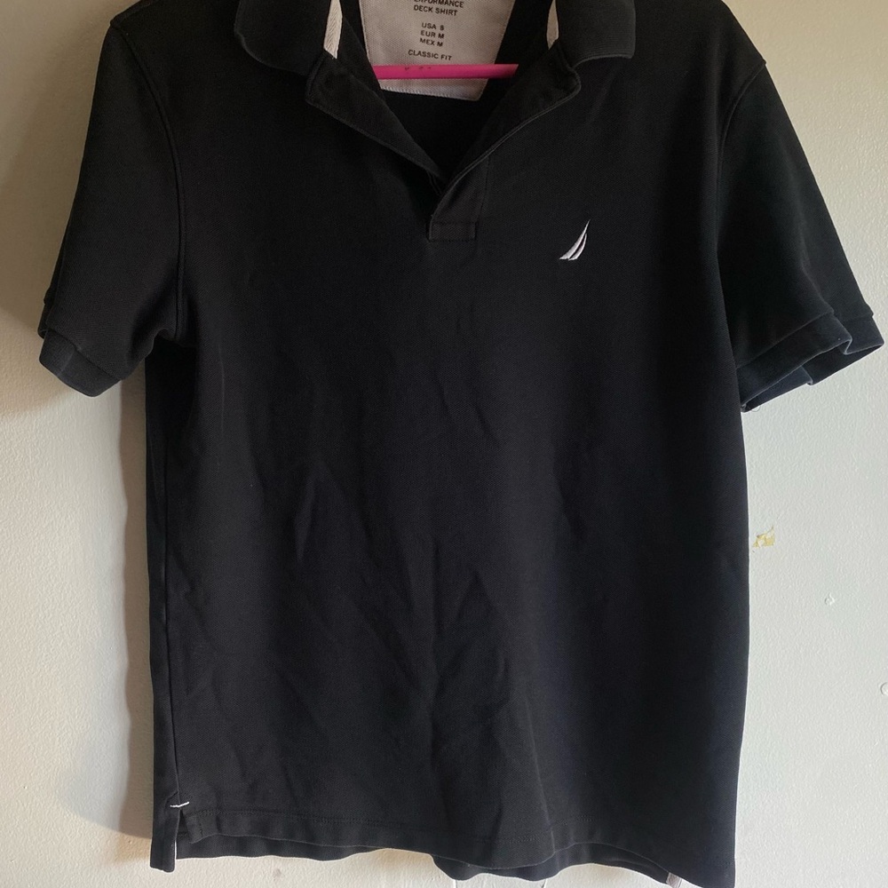 Nautica Men's Black Polo Shirt